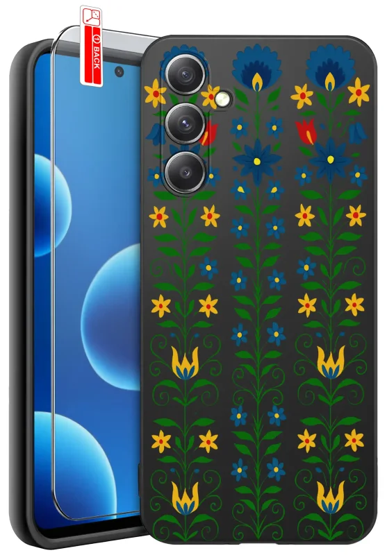 etui-do-samsung-galaxy-a16-5g-rozne-wzory-ludowe-ze-szklem