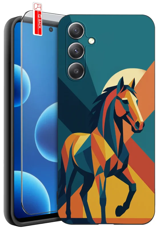 etui-do-samsung-galaxy-a14-5g-rozne-wzory-z-koniem-ze-szklem