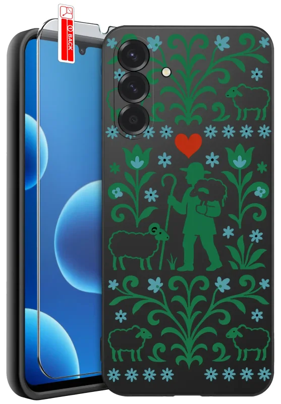 etui-do-samsung-galaxy-m16-5g-rozne-wzory-ludowe-ze-szklem