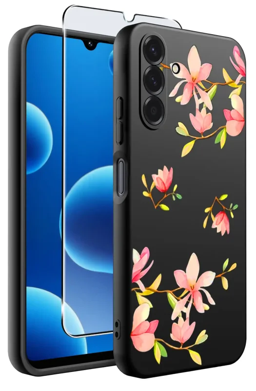 etui-do-samsung-galaxy-m16-5g-rozne-wzory-kwiaty-ze-szklem