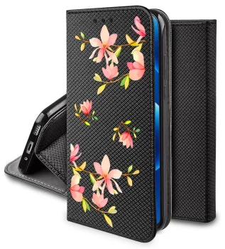 Etui do Motorola Edge 60 / 60 Fusion zamykane malowane wzór kobiecy