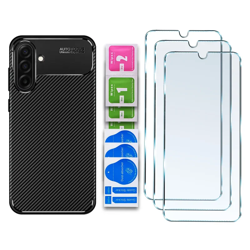 etui-do-samsung-galaxy-a17-carbon-z-zestawem-3-szkiel