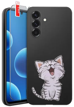 Etui do Samsung Galaxy A17 | A18 | A26 5G różne wzory z kotem ze szkłem