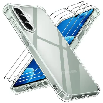 Etui do Samsung Galaxy A17 | A18 | A26 przeźroczyste z zestawem 3 szkieł