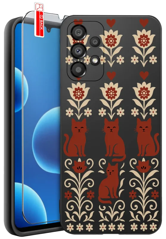 etui-do-samsung-galaxy-a32-4g-rozne-wzory-ludowe-ze-szklem