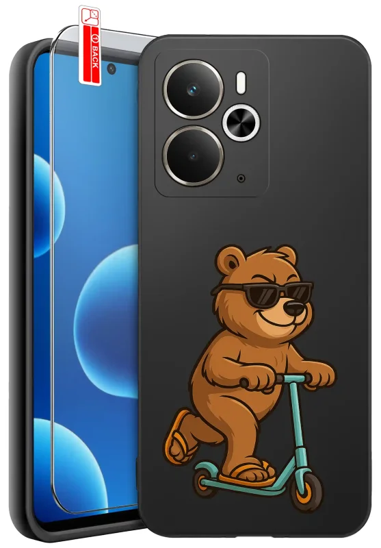 etui-do-realme-14-5g-rozne-wzory-z-misiem-ze-szklem