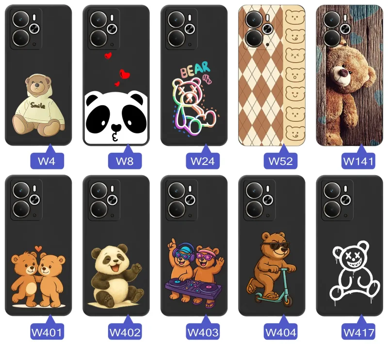 etui-do-realme-14-5g-rozne-wzory-z-misiem-ze-szklem