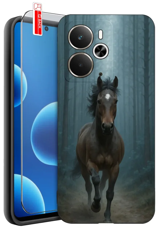 etui-do-realme-14-5g-rozne-wzory-z-koniem-ze-szklem
