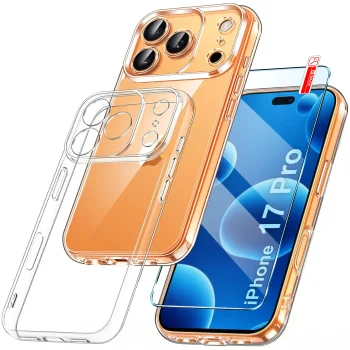 Etui do iPhone 17 Pro / 18 Pro bezbarwne wzmacniane ze szkłem