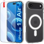 Etui do iPhone 17 Air bezbarwne Magsafe ze szkłem