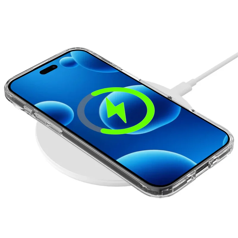 Przezroczyste etui MagSafe do iPhone Air kompatybilne z ładowarką indukcyjną