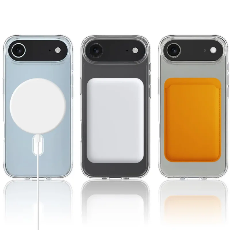 Przezroczyste etui MagSafe do iPhone Air kompatybilne z akcesoriami magnetycznymi