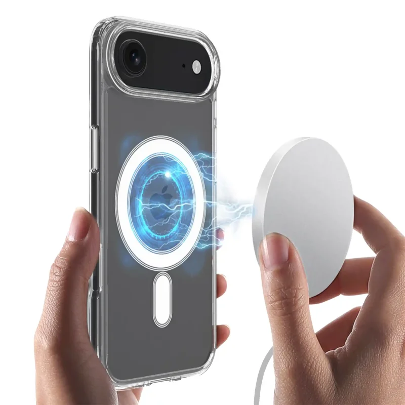 Przezroczyste etui MagSafe do iPhone Air kompatybilne z ładowarką indukcyjną
