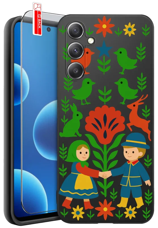 etui-do-samsung-galaxy-s25-fe-rozne-wzory-ludowe-ze-szklem