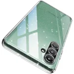 Etui do Samsung Galaxy A17 5G bezbarwne z brokatem ze szkłem