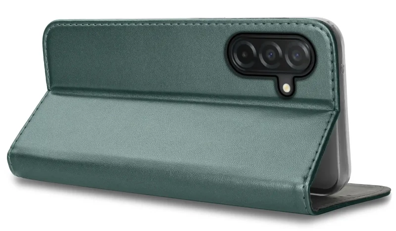etui-do-samsung-galaxy-a17-zielone-magnetyczne-zamykane-ze-szklem