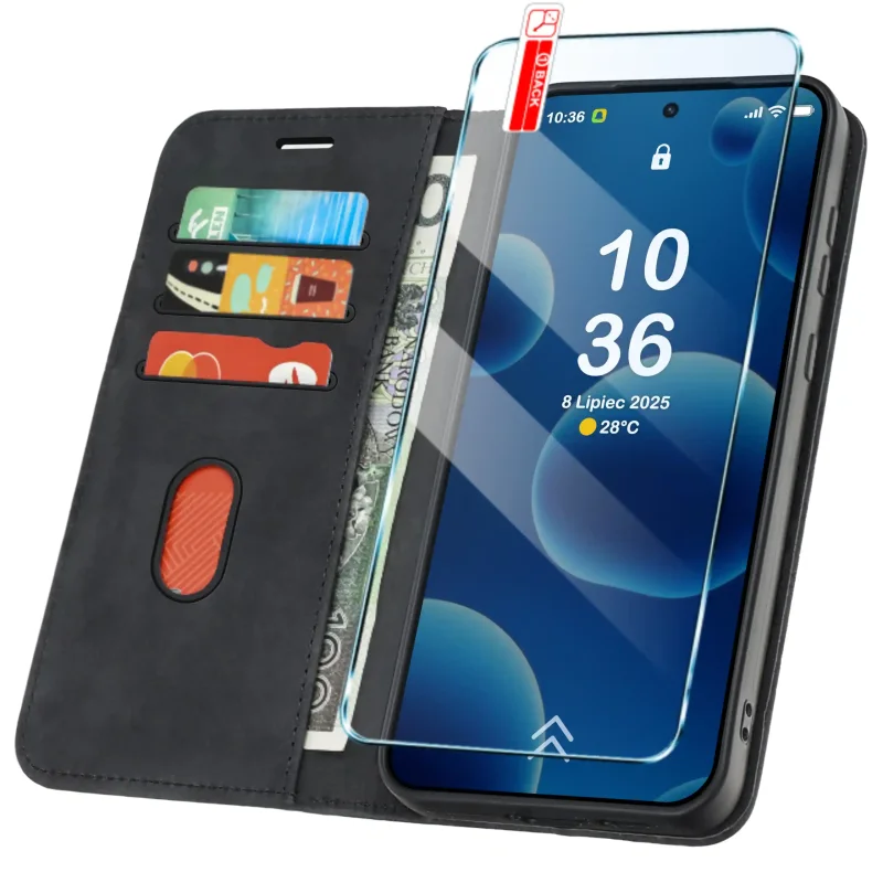 etui-do-samsung-galaxy-s25-fe-skorzane-velvet-zamykane-czarne-ze-szklem