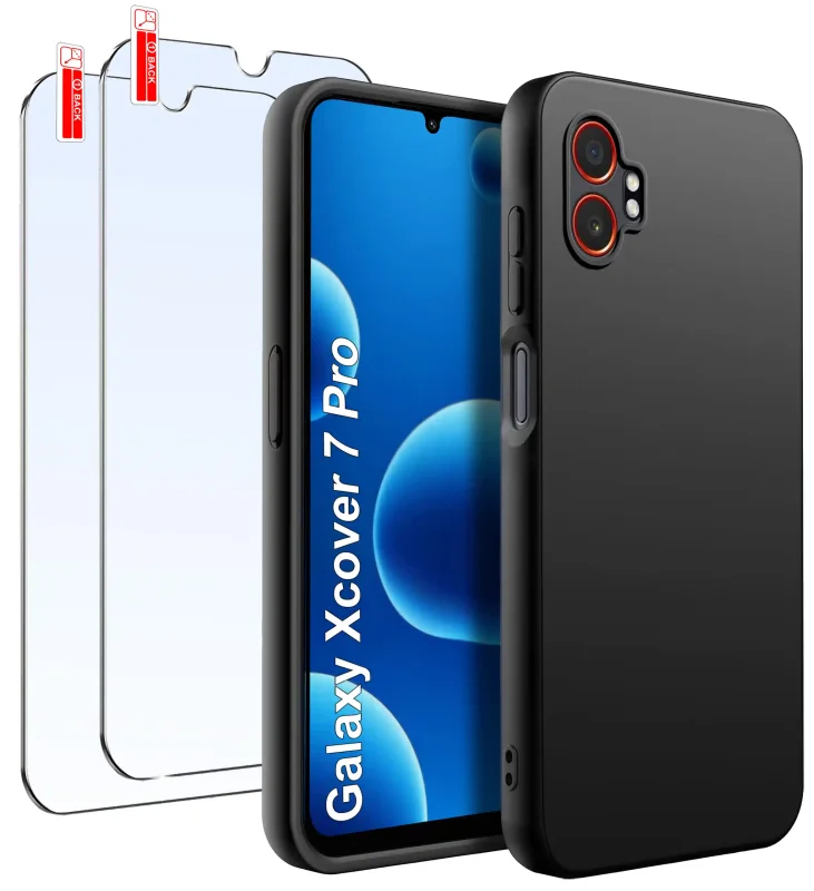 etui-do-samsung-galaxy-xcover-7-pro-czarne-matowe-z-zestawem-2-szkiel