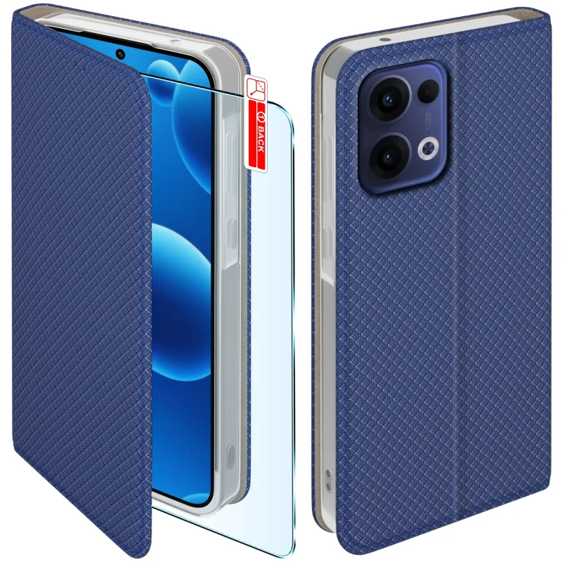 etui-do-oppo-reno-13-5g-granatowe-zamykane-ze-szklem