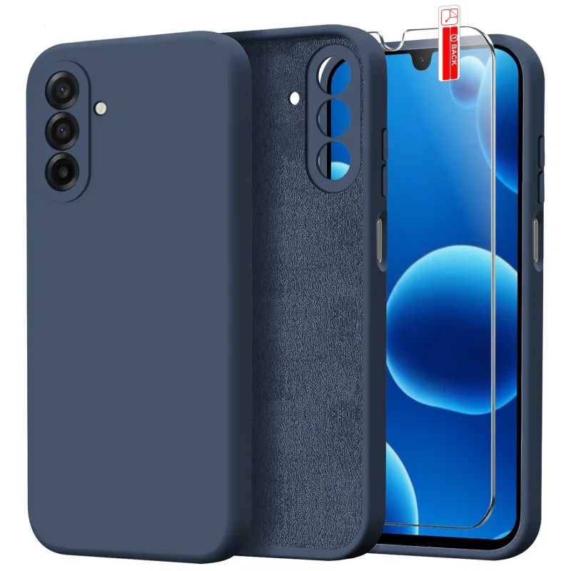 etui-do-samsung-galaxy-a17-5g-granatowe-silikonowe-ze-szklem