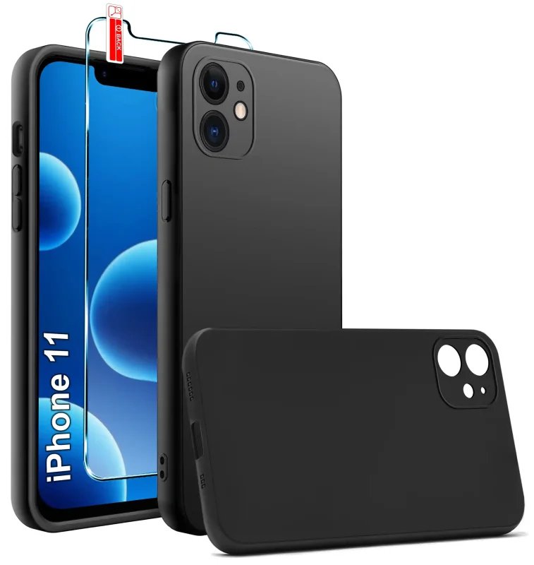 etui-do-iphone-11-czarne-matowe-ze-szklem