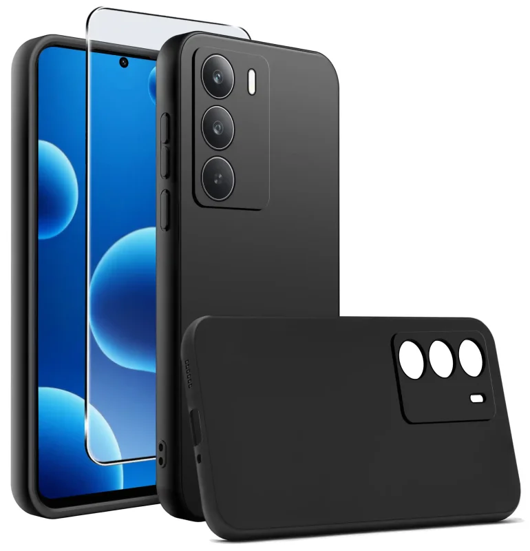 etui-do-realme-14x-5g-czarne-matowe-ze-szklem