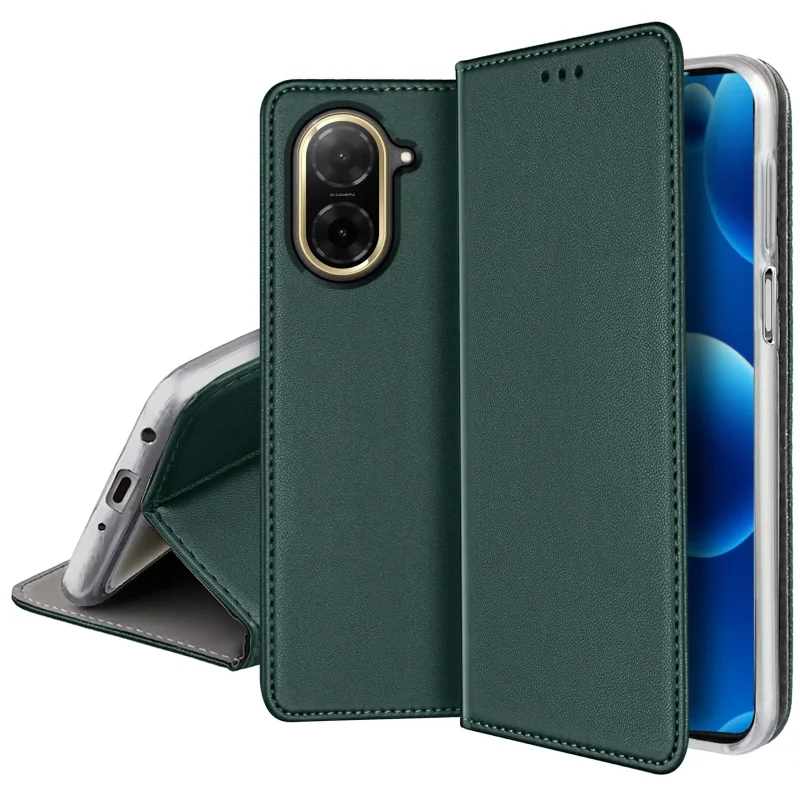 etui-do-xiaomi-redmi-a5-zielone-magnetyczne-zamykane-ze-szklem