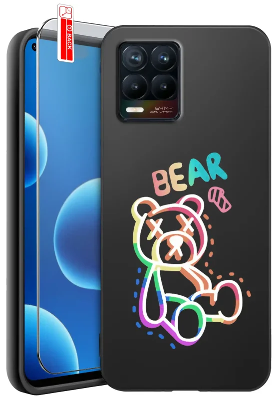 etui-do-realme-8-8-pro-rozne-wzory-z-misiem-ze-szklem