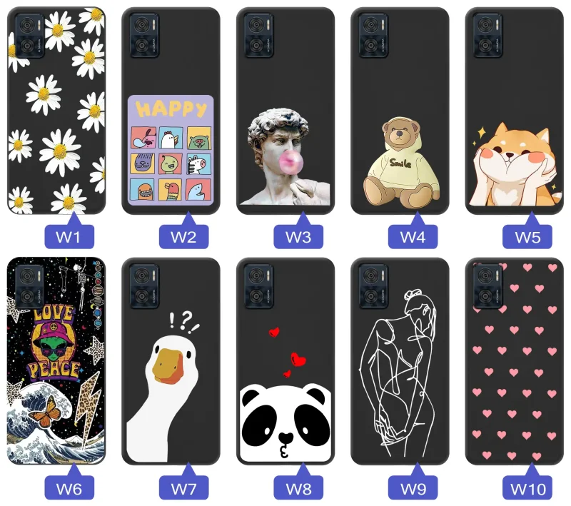 etui-do-motorola-moto-e22-rozne-wzory-fajne-ze-szklem