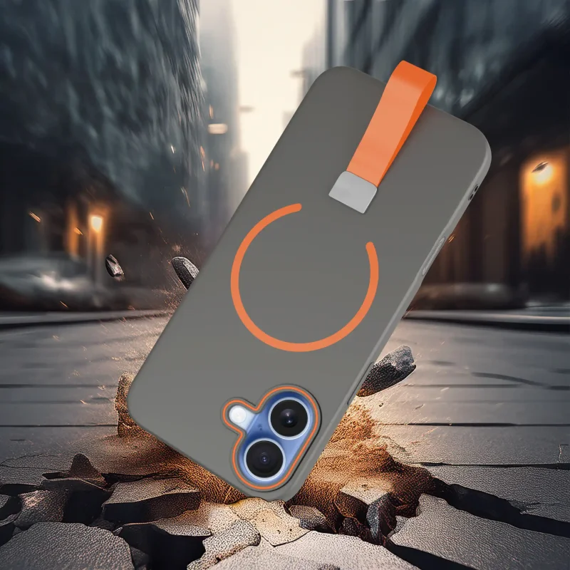 etui-do-iphone-16-szare-magsafe-z-paskiem-na-palec-ze-szklem