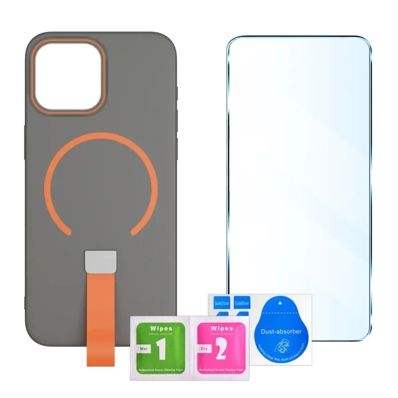 etui-do-iphone-15-pro-szare-magsafe-z-paskiem-na-palec-ze-szklem