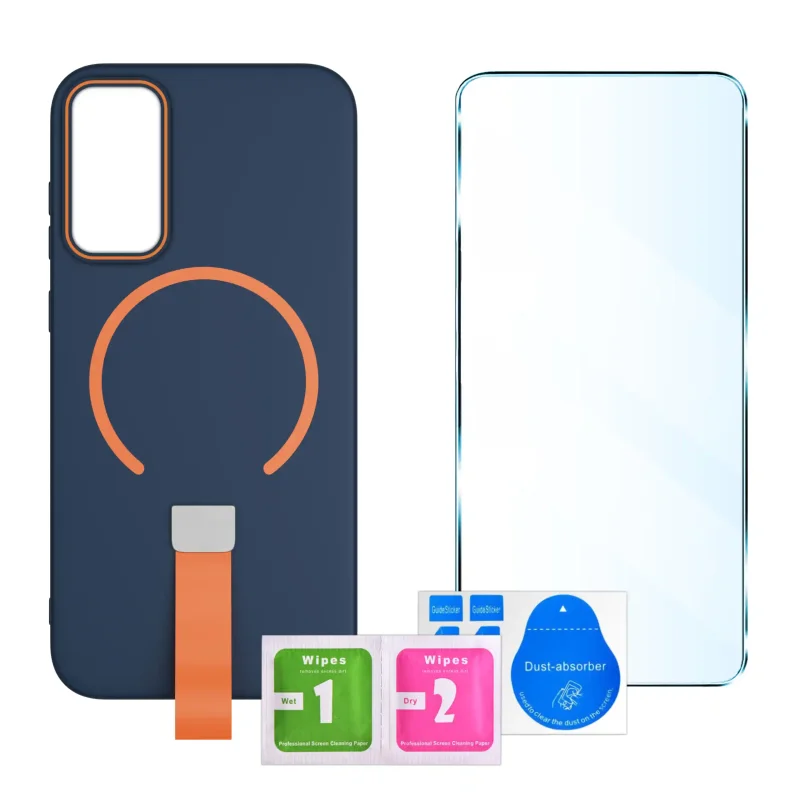 etui-do-samsung-galaxy-s25-granatowe-magsafe-z-paskiem-na-palec-ze-szklem
