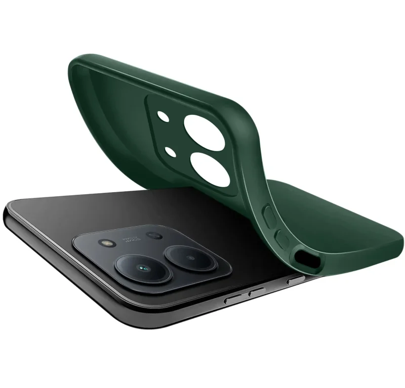 etui-do-xiaomi-redmi-15c-5g-zielone-matowe-ze-szklem