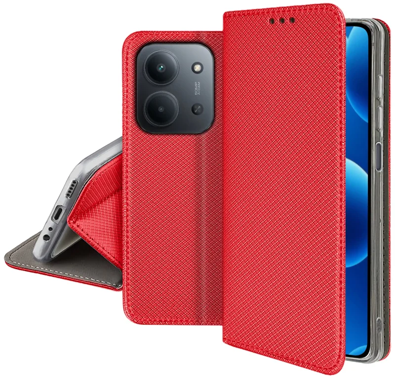 etui-do-xiaomi-redmi-15c-5g-czerwone-zamykane-ze-szklem