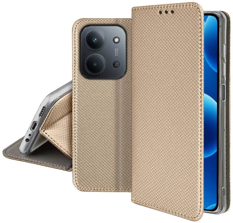 etui-do-xiaomi-redmi-15c-5g-zlote-zamykane-ze-szklem