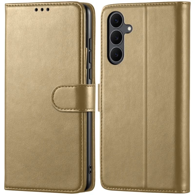 etui-do-samsung-galaxy-s25-fe-zlote-magnetyczne-z-klapka-ze-szklem