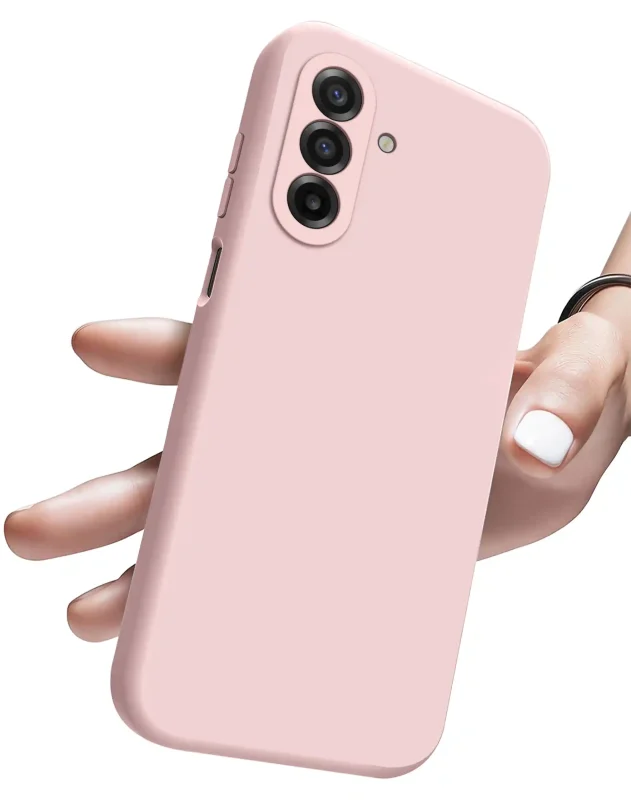 etui-do-samsung-galaxy-a17-5g-pudrowy-roz-silikonowe-ze-szklem