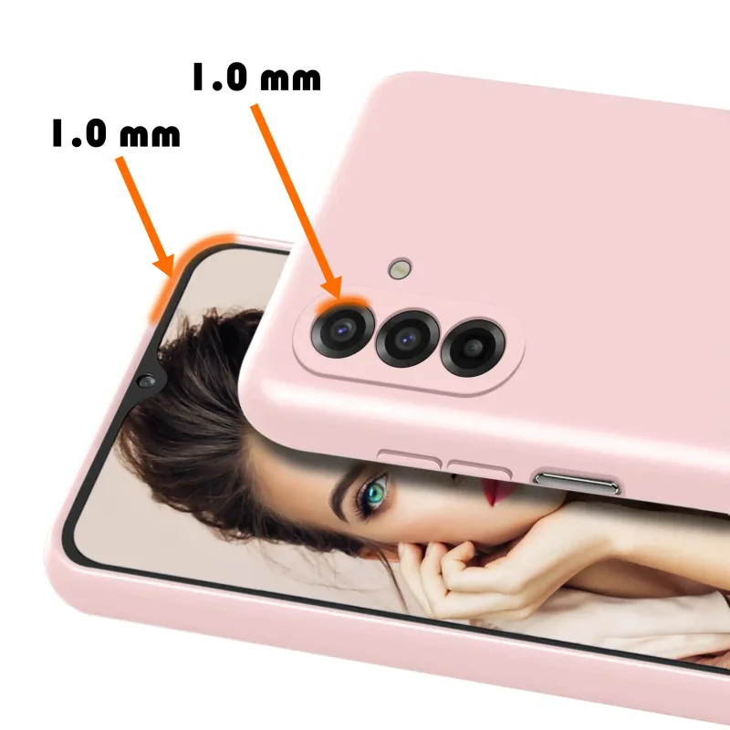 etui-do-samsung-galaxy-a17-5g-pudrowy-roz-silikonowe-ze-szklem