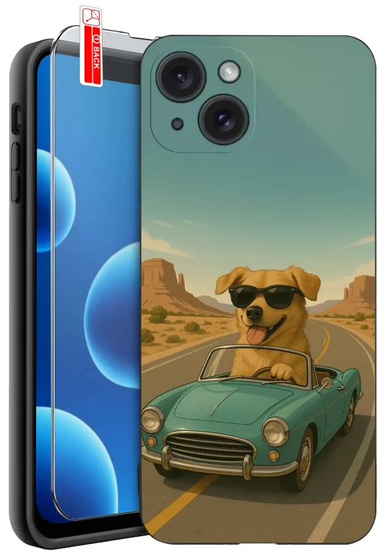 etui-do-iphone-13-14-malowane-rozne-wzory-z-psem-ze-szklem