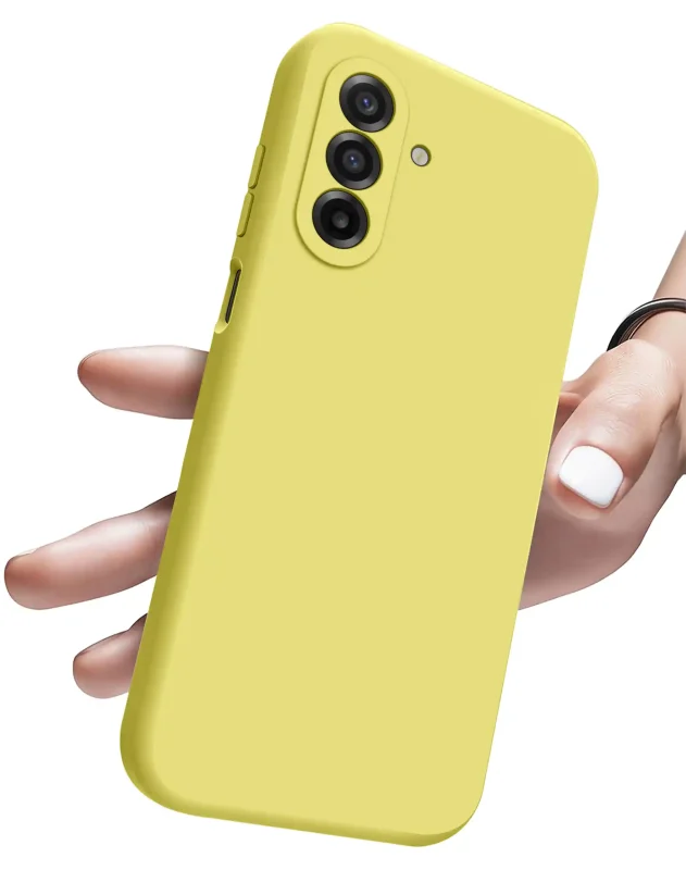 etui-do-samsung-galaxy-a17-5g-zolte-silikonowe-ze-szklem