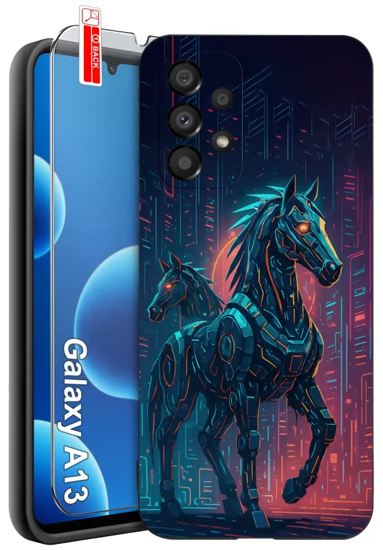 etui-do-samsung-galaxy-a13-4g-rozne-wzory-z-koniem-ze-szklem