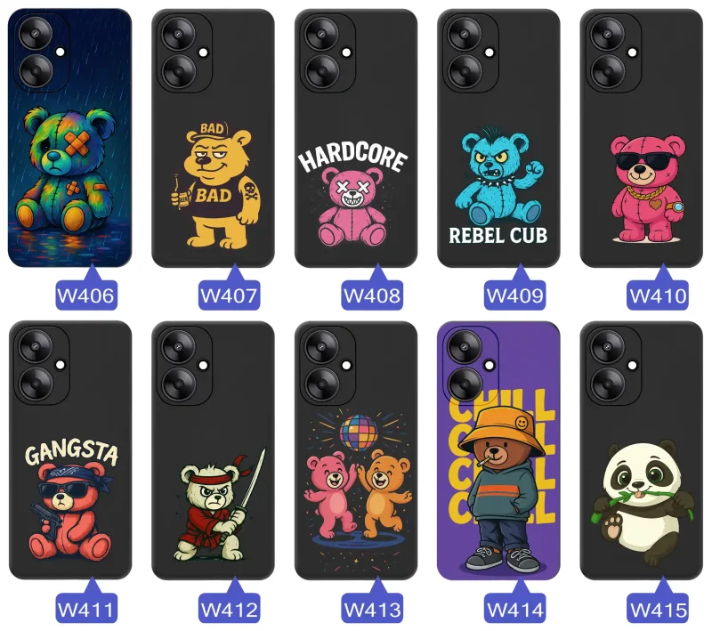 etui-do-xiaomi-redmi-13c-5g-rozne-wzory-z-misiem-ze-szklem