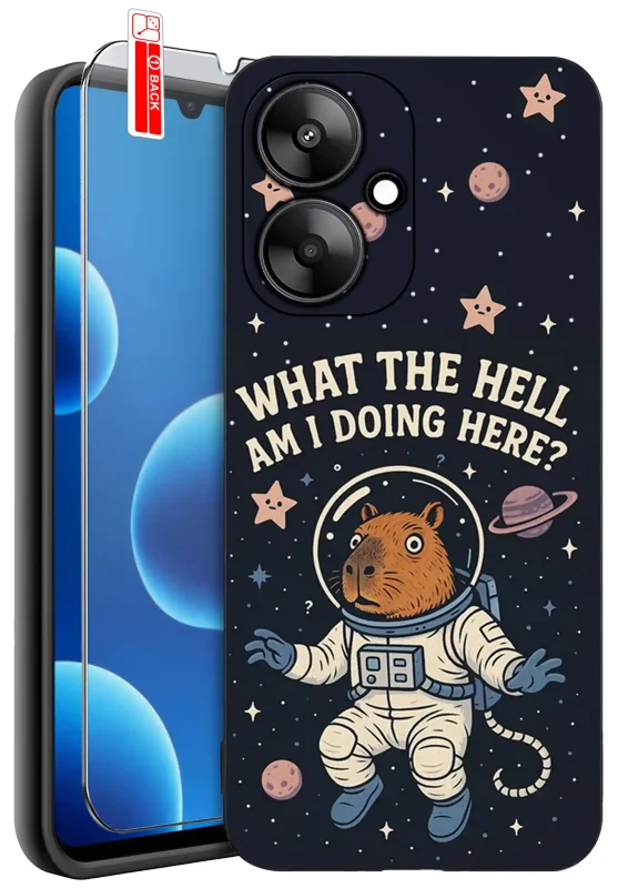 etui-do-xiaomi-redmi-13c-5g-rozne-wzory-z-kapibara-ze-szklem