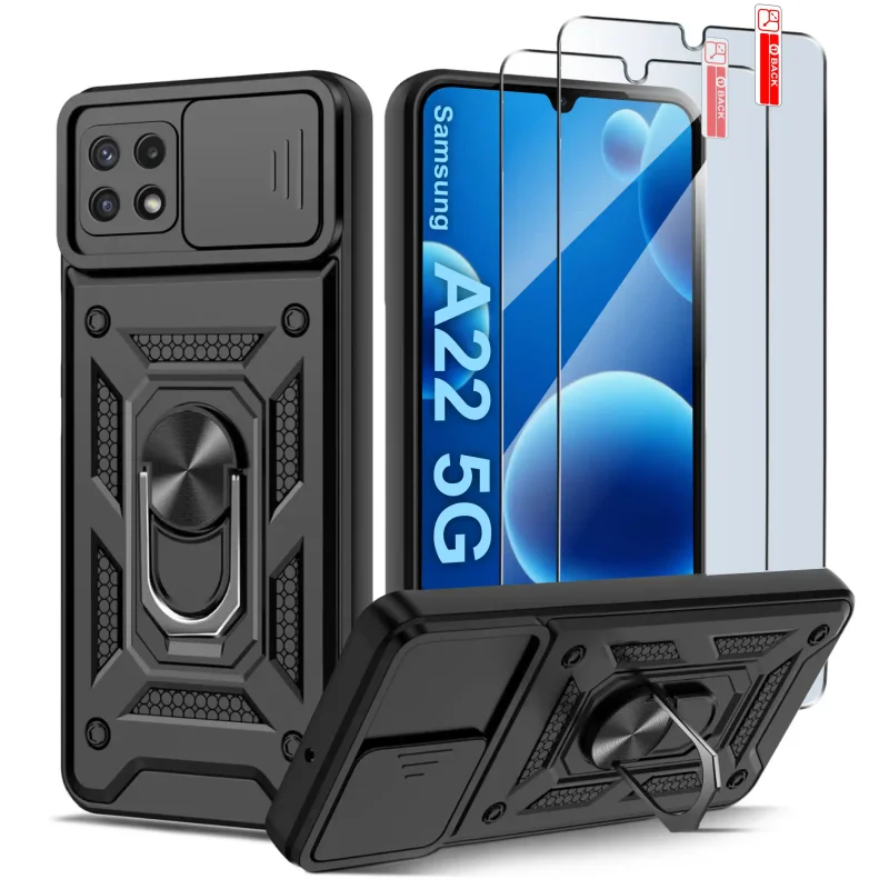 etui-do-samsung-galaxy-a22-5g-pancerne-ring-z-oslona-na-aparat-czarne-z-zestawem-2-szkiel