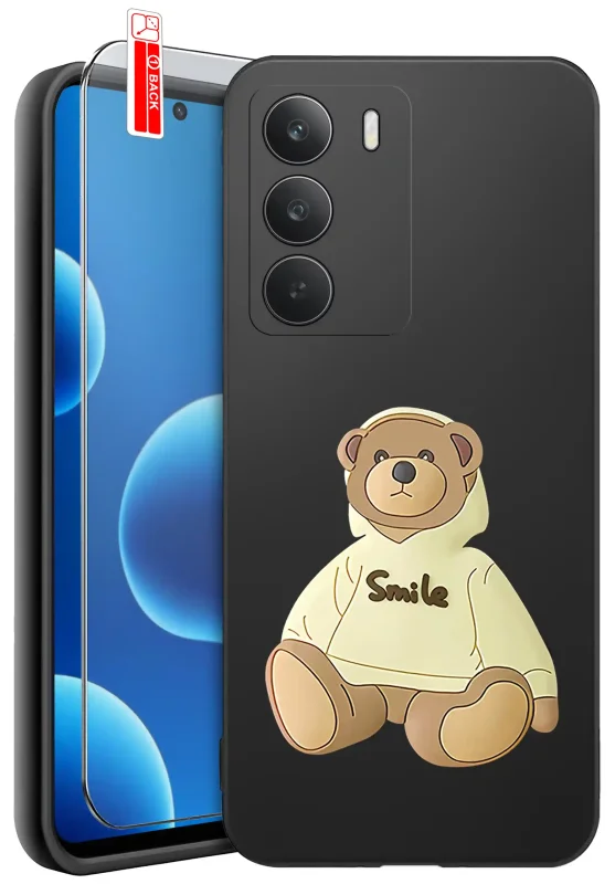 etui-do-realme-14x-5g-rozne-wzory-z-misiem-ze-szklem