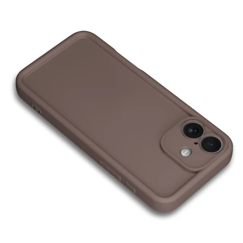 etui-do-iphone-17-brazowe-wzmacniane-silikonowe-ze-szklem