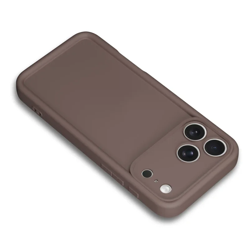 etui-do-iphone-17-pro-brazowe-wzmacniane-silikonowe-ze-szklem