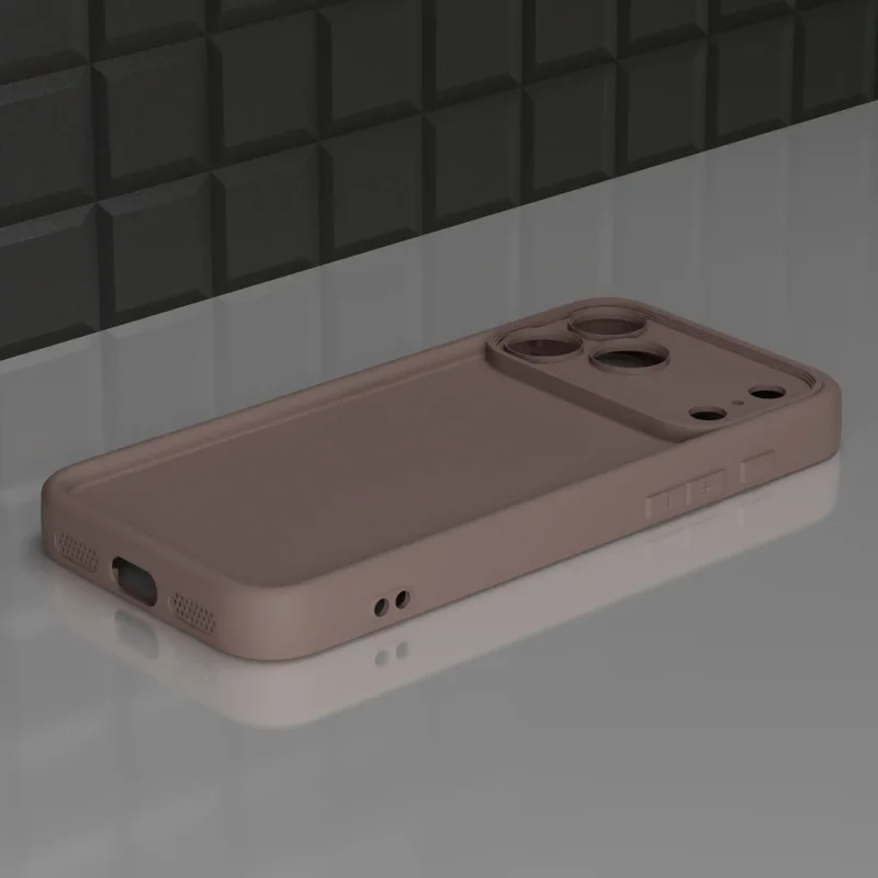 etui-do-iphone-17-pro-brazowe-wzmacniane-silikonowe-ze-szklem