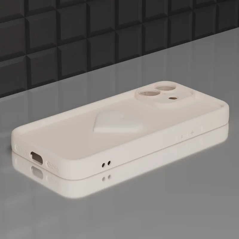 etui-do-iphone-17-silikonowe-serce-biale-ze-szklem
