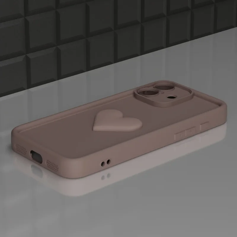 etui-do-iphone-17-silikonowe-serce-brazowe-ze-szklem